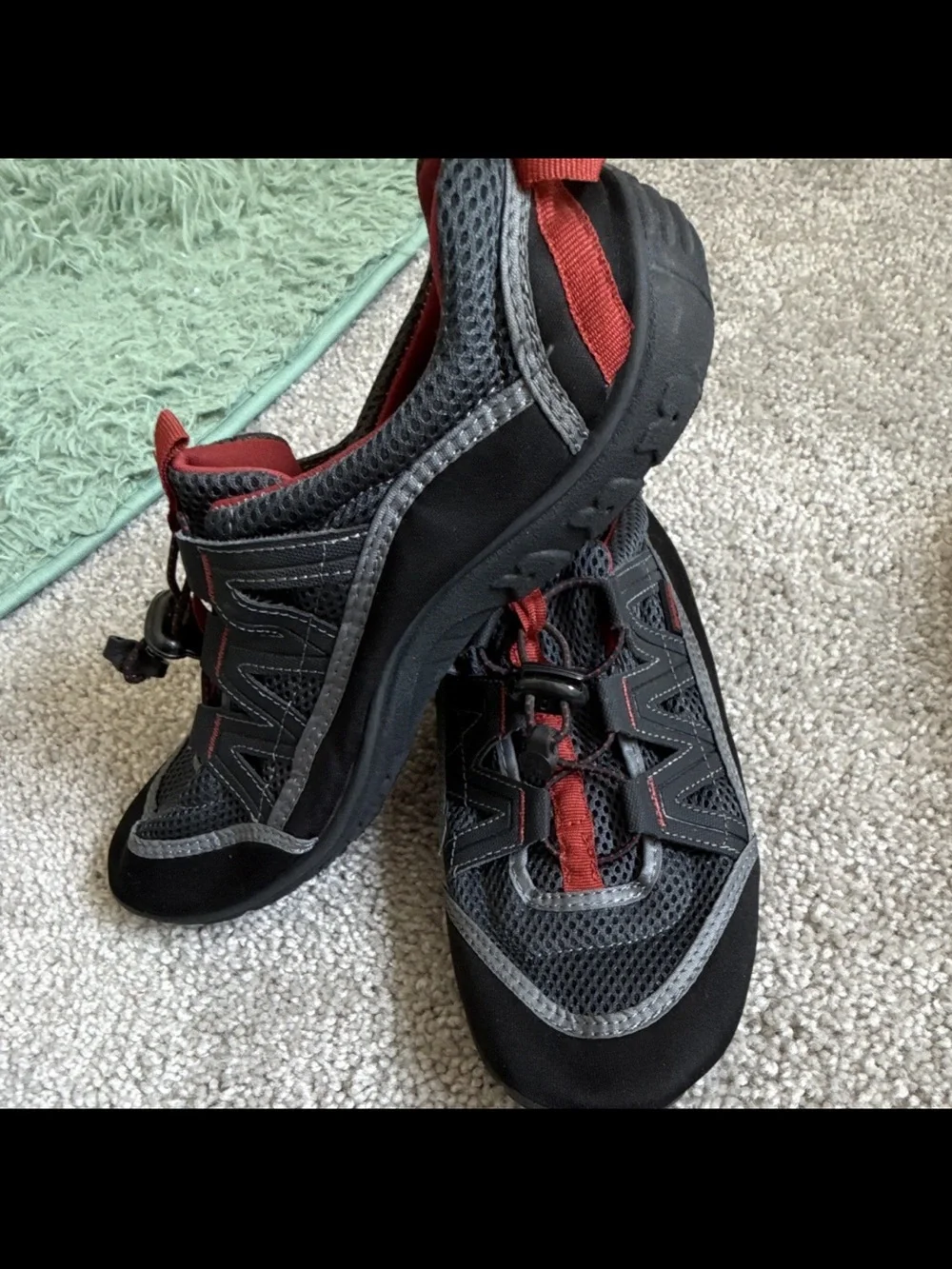 Northside Men's Athletic Trail Shoes - Gray and Red